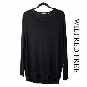 Aritzia Wilfred Free Long Sleeve High-Low Sweater